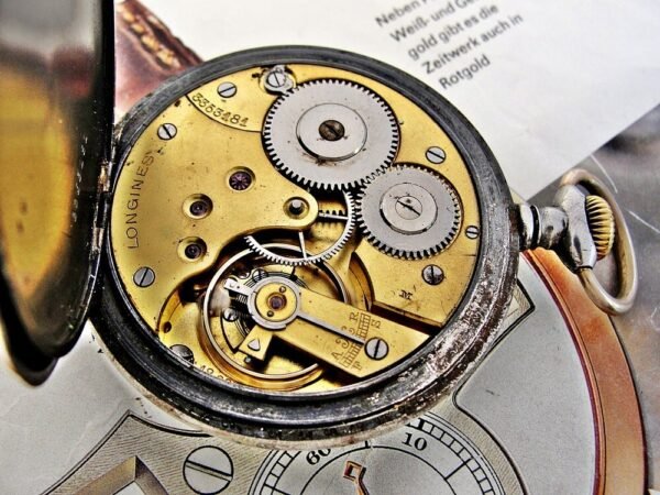 Beautiful porcelain dial iron case Longines pocket watch from the early 1900s. - Image 20