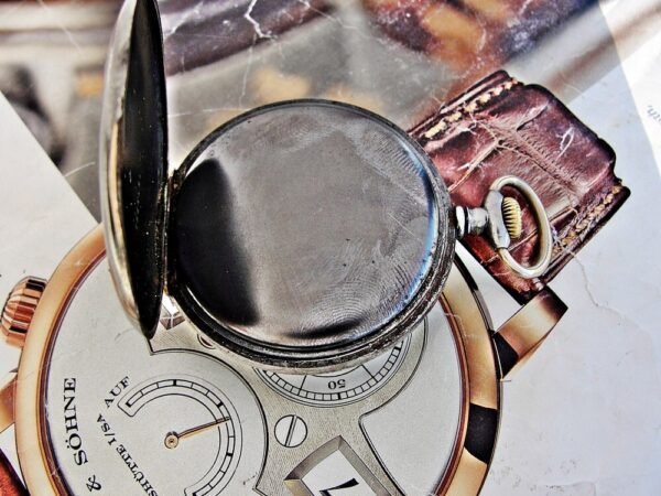 Beautiful porcelain dial iron case Longines pocket watch from the early 1900s. - Image 9