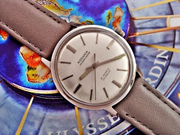 Beautiful steel Rodania Secondo Meter watch from the 1960s-1970s. - Image 10
