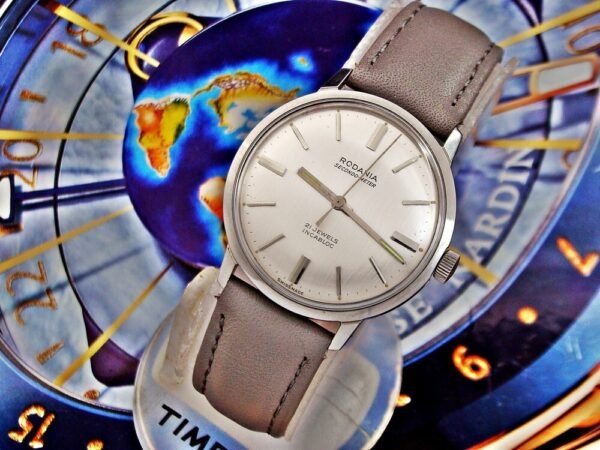 Beautiful steel Rodania Secondo Meter watch from the 1960s-1970s. - Image 12