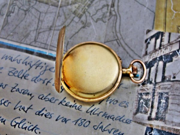 Nice 14k gold nun pocket watch from the 1800s. - Image 9