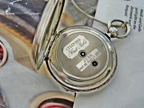 Nice double lid key silver pocket watch from the 1800s - Image 15