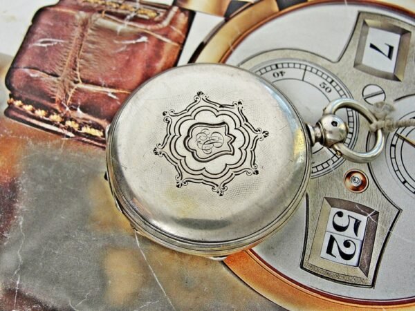Nice double lid key silver pocket watch from the 1800s - Image 18