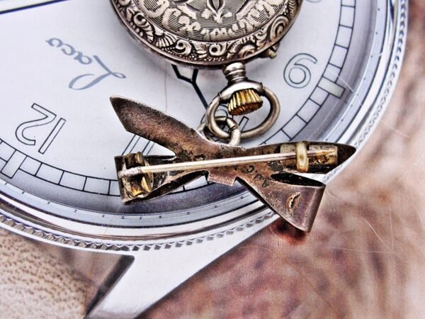 Nice silver nun's pocket watch with badge from the 1800s. - Image 15