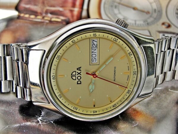 Nice steel automatic Doxa watch from the 1980s. - Image 15