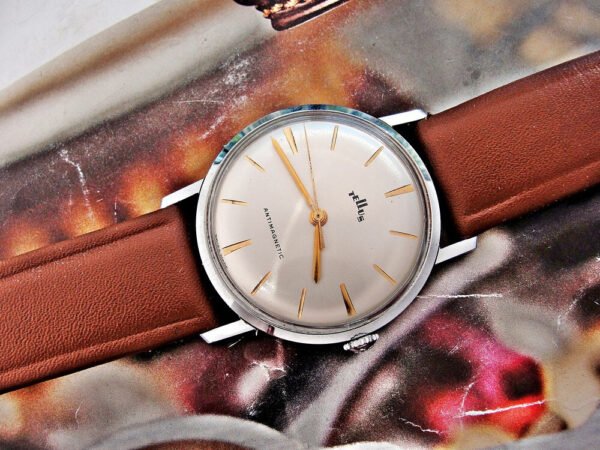 Very nice Tellus Cortebert watch from the 1950s. - Image 3