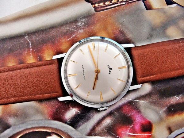Very nice Tellus Cortebert watch from the 1950s. - Image 5