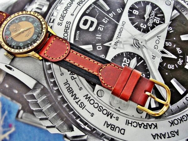 Beautiful very rare Tylex pointer date watch  from the 1950s. - Image 11