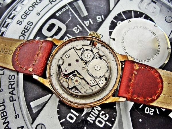 Beautiful very rare Tylex pointer date watch  from the 1950s. - Image 13