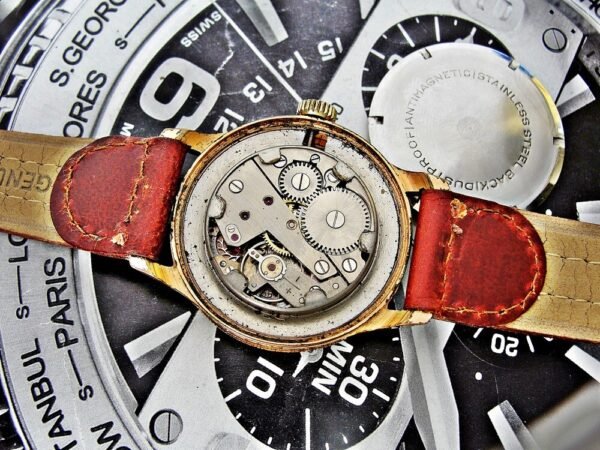 Beautiful very rare Tylex pointer date watch  from the 1950s. - Image 14