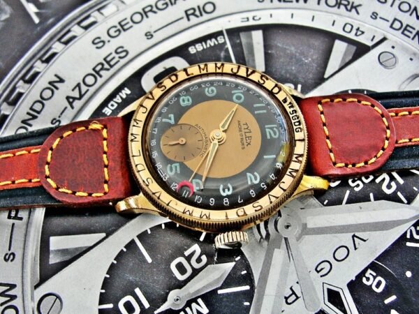 Beautiful very rare Tylex pointer date watch  from the 1950s. - Image 16