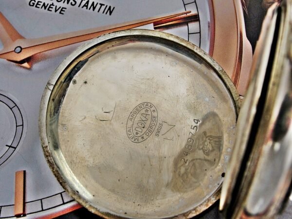 Nice Doxa pocket watch with porcelain dial from the 1920s. - Image 12