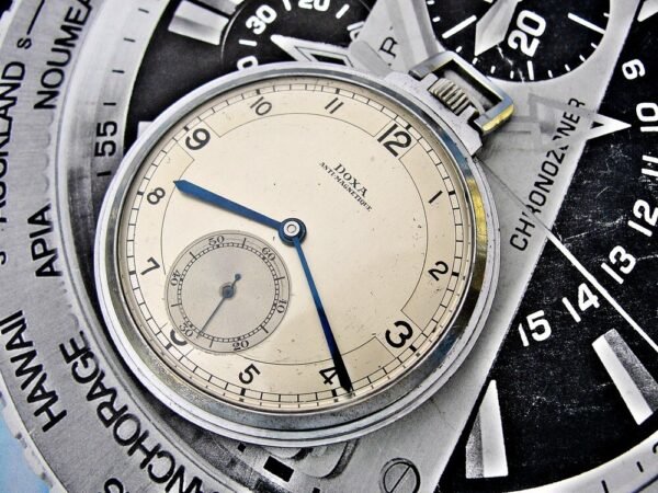 Nice art deco Doxa pocket watch from the 1930s - Image 7