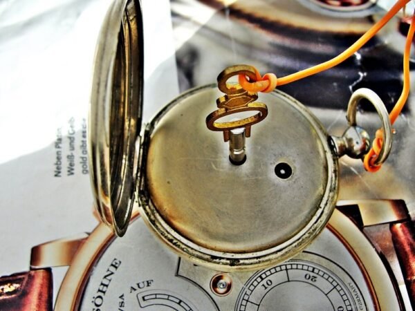 Rare G.T porcelain dial key pocket watch from the 1800s - Image 10