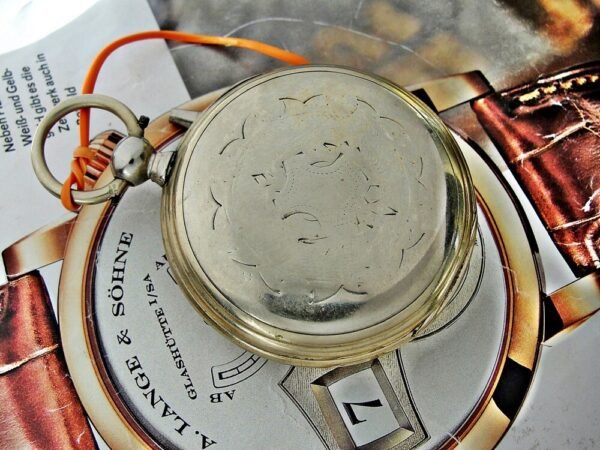 Rare G.T porcelain dial key pocket watch from the 1800s - Image 12