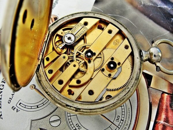 Rare G.T porcelain dial key pocket watch from the 1800s - Image 13