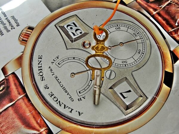 Rare G.T porcelain dial key pocket watch from the 1800s - Image 6
