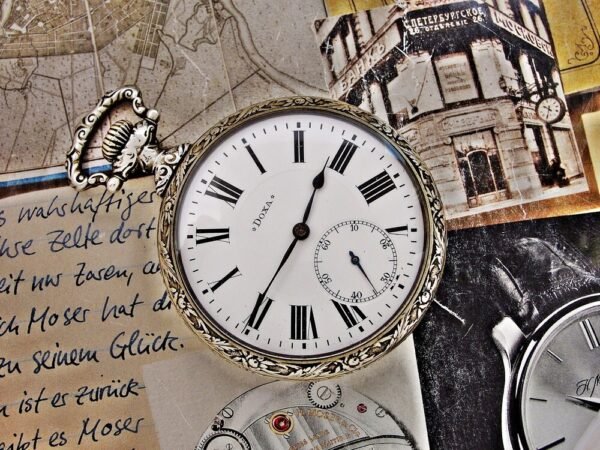 Rarity! Nice large Doxa pocket watch with a very rare back from the early 1900s. - Image 11