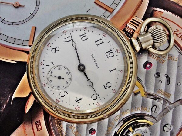 Nice big Waltham pocket watch from the 1800s. - Image 6