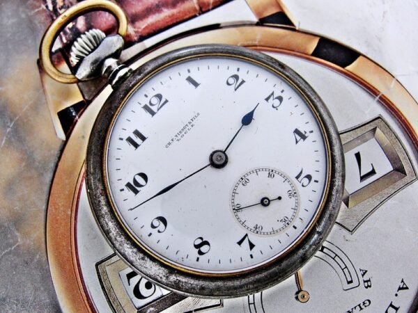 Nice iron case with porcelain dial Tissot pocket watch from the 1920s. - Image 11