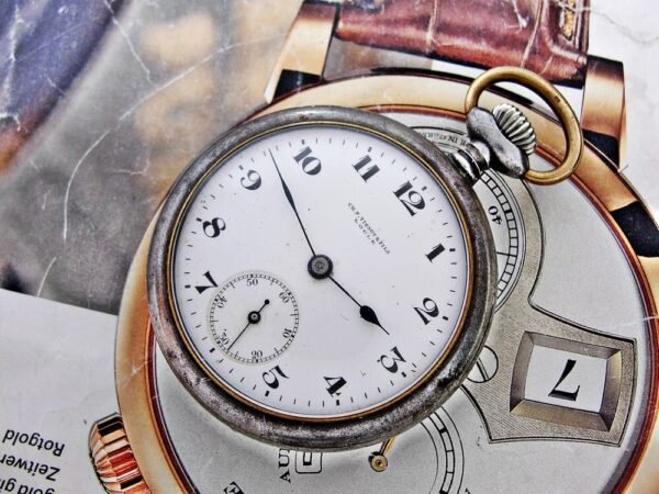 Nice iron case with porcelain dial Tissot pocket watch from the 1920s. - Image 4