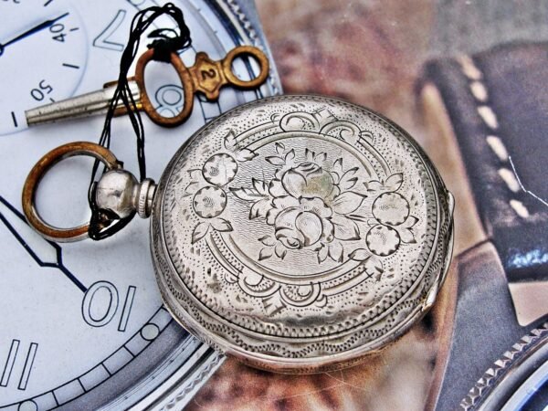 Nice keyed silver pocket watch from the 1800s - Image 11