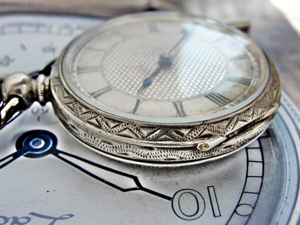 Nice keyed silver pocket watch from the 1800s - Image 5