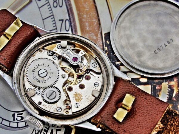 WW2 military Buren DH (Wehrmacht) watch from the 1940s - Image 13