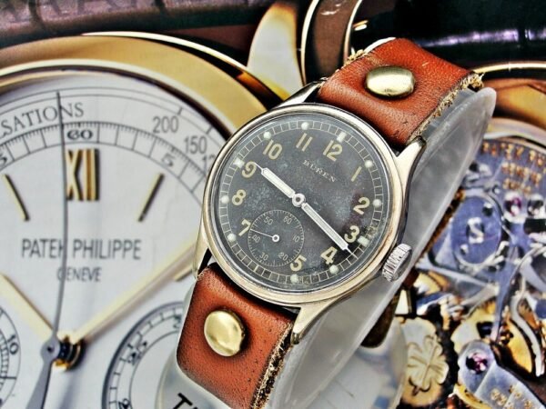 WW2 military Buren DH (Wehrmacht) watch from the 1940s - Image 14