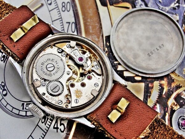 WW2 military Buren DH (Wehrmacht) watch from the 1940s - Image 15