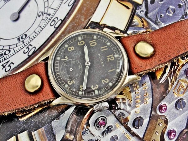WW2 military Buren DH (Wehrmacht) watch from the 1940s - Image 4