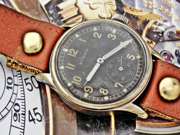 WW2 military Buren DH (Wehrmacht) watch from the 1940s - Image 5