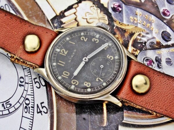 WW2 military Buren DH (Wehrmacht) watch from the 1940s - Image 7