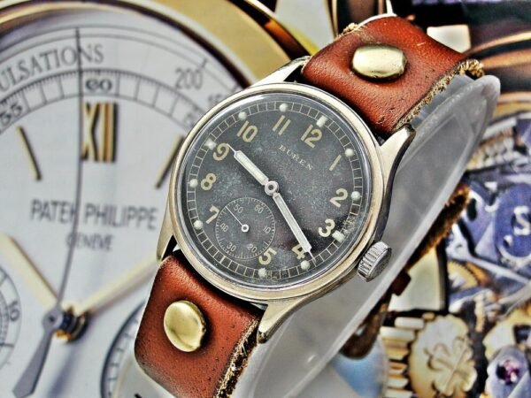 WW2 military Buren DH (Wehrmacht) watch from the 1940s