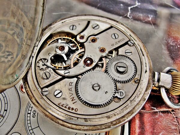 Beautiful double-lid silver Invar watch from the early 1900s - Image 14