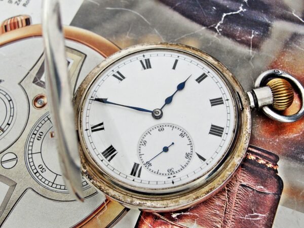 Beautiful double-lid silver Invar watch from the early 1900s - Image 15