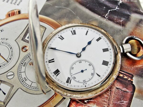 Beautiful double-lid silver Invar watch from the early 1900s - Image 17