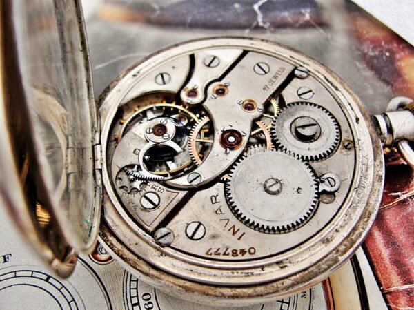 Beautiful double-lid silver Invar watch from the early 1900s - Image 20