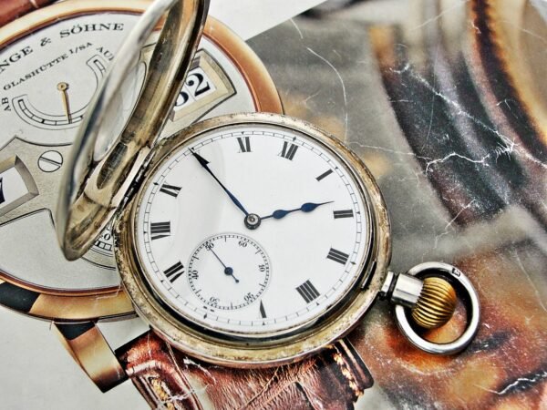 Beautiful double-lid silver Invar watch from the early 1900s - Image 7