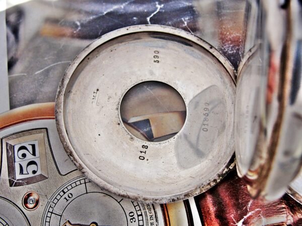 Beautiful double-lid silver Invar watch from the early 1900s - Image 8