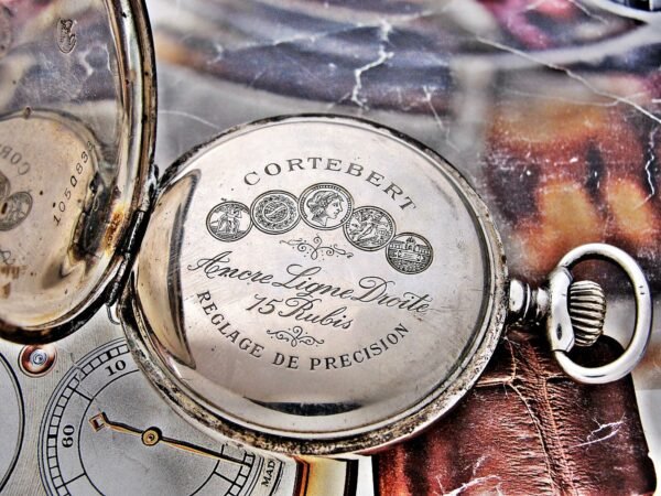 Nice Cortebert silver pocket watch from the early 1900s. - Image 16