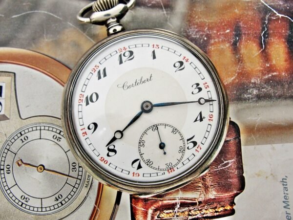 Nice Cortebert silver pocket watch from the early 1900s. - Image 19