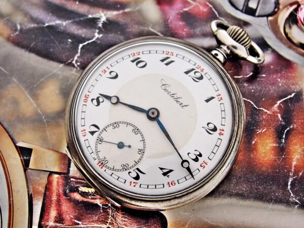 Nice Cortebert silver pocket watch from the early 1900s. - Image 3