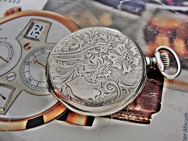 Nice Cortebert silver pocket watch from the early 1900s. - Image 7