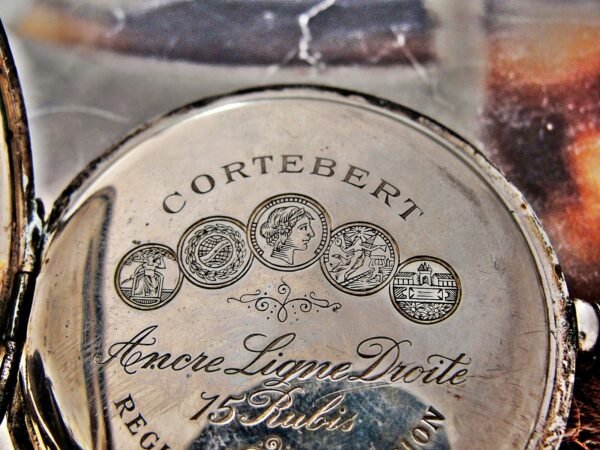 Nice Cortebert silver pocket watch from the early 1900s. - Image 9