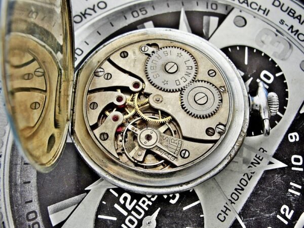 Rare art deco Lanco (Langendorf) pocket watch from 1930. - Image 10