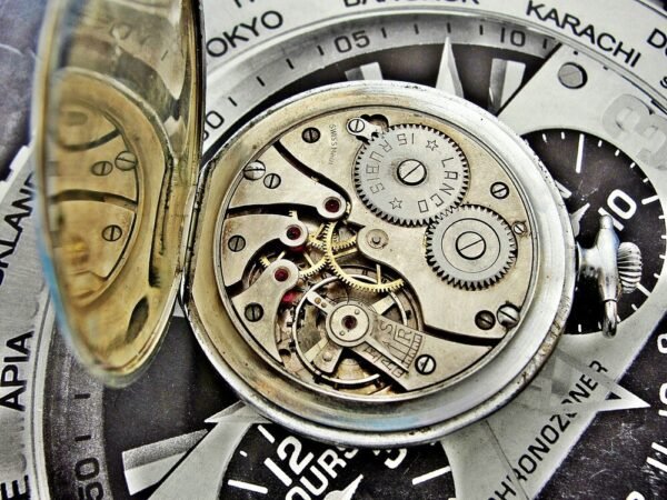 Rare art deco Lanco (Langendorf) pocket watch from 1930. - Image 11