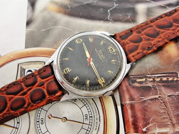 Rare black dial Doxa watch from 1962. - Image 15