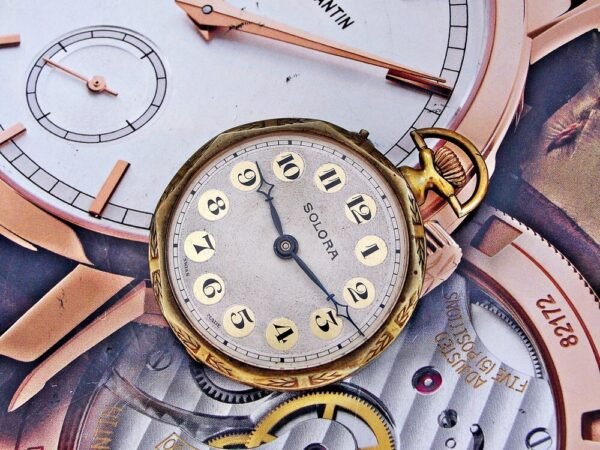 Nice Solora pocket watch from the 1800s. - Image 6