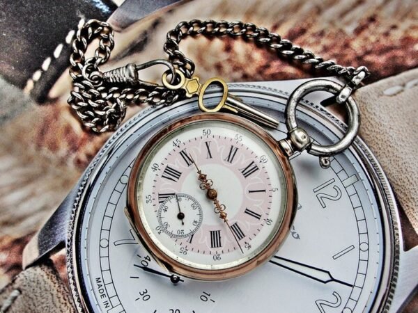 Rare silver pocket watch with key from the 1800s. - Image 10